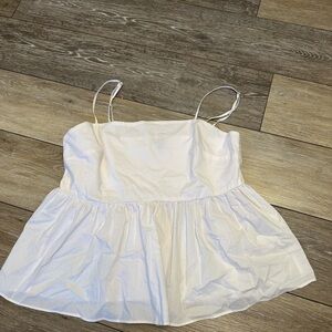 Express Peplum Tank Top Shirt